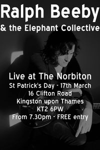 Gig Poster: Ralph Beeby & the Elephant Collective Live at The Norbiton